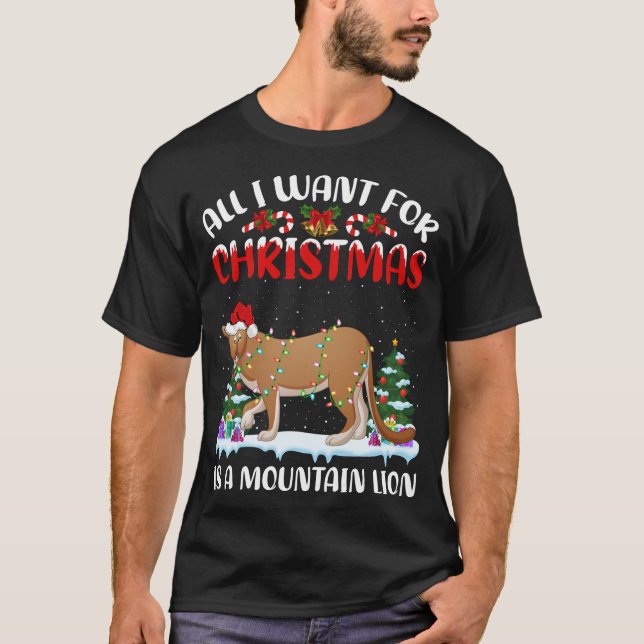 Det enda jag vill ha i julklapp är en Moun T Shirt (Framsida)