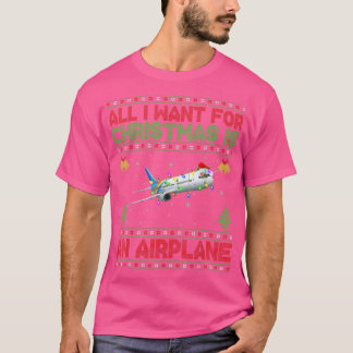 Det enda jag vill ha i julklapp är ett flygplan t shirt