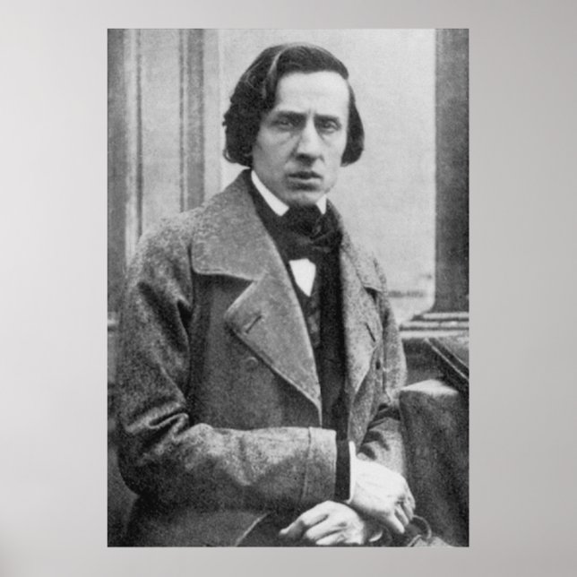 Det enda kända fotot av Frederic Chopin Poster (Framsidan)