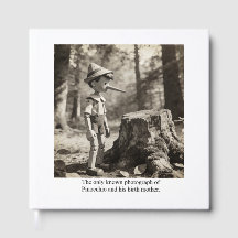 Det enda kända fotot på Pinocchio och hans mamma