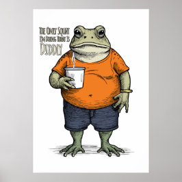 Det enda knäböj jag gör idag är löjligt lat poster