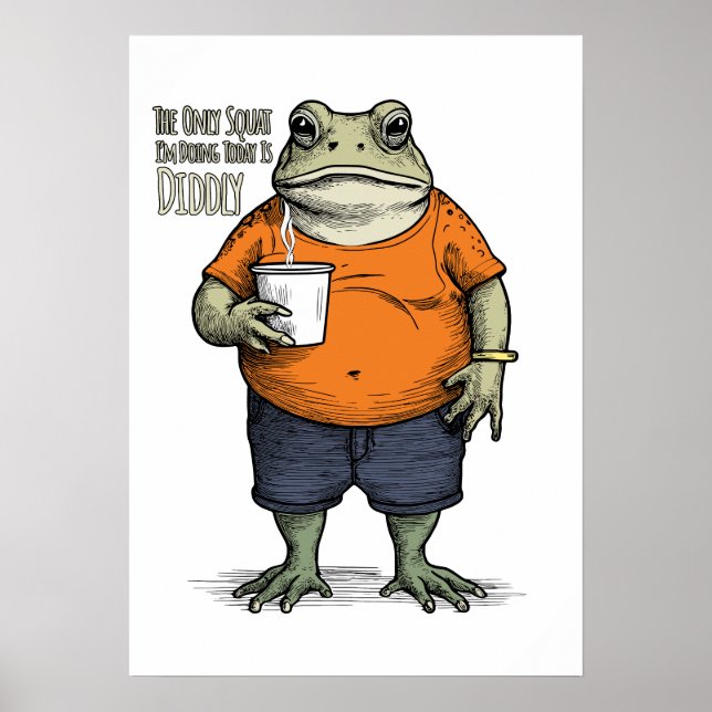 Det enda knäböj jag gör idag är löjligt lat poster (Framsidan)