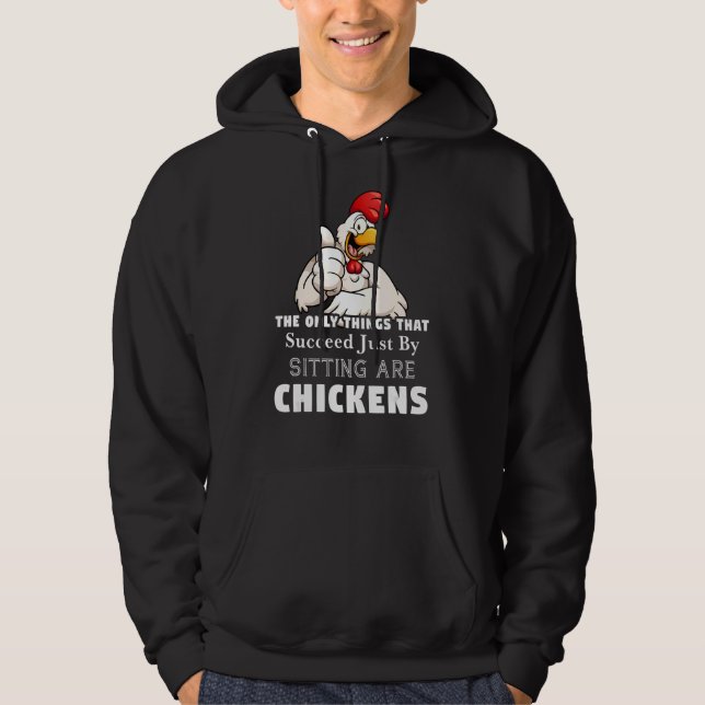 Det enda Sak som driver kycklinguppfödning Hoodie (Framsida)