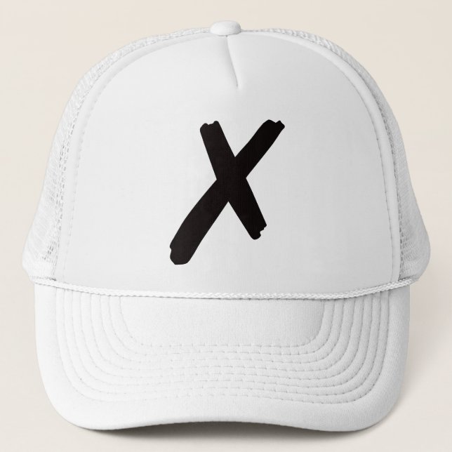 Det engelska amerikanbrev "X ", Keps (Framsida)