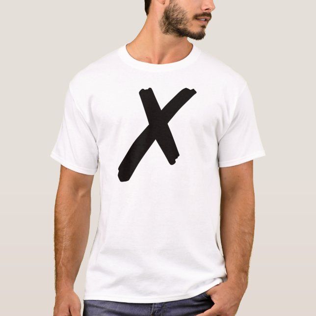 Det engelska amerikanbrev "X ", Tröja (Framsida)