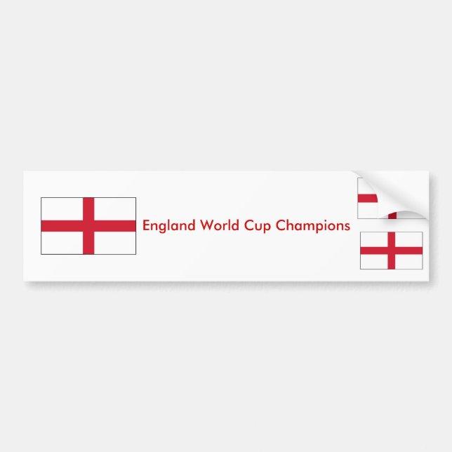 Det England vm kämpar för bildekalet Bildekal (Framsidan)