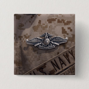 Det Enlisted hastiga marin- styrkakrig Knapp
