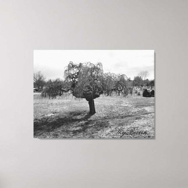 Det ensamma träd canvastryck (Framsida)