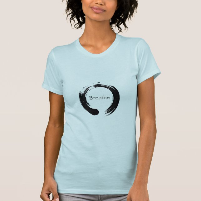 Det Enso symbolet av oändligheten - andas Tee Shirt (Framsida)