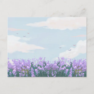 Det estetiska landskapet blå himmel blomman vår vykort