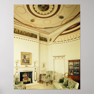 Det Etruscan-rum designat av Robert Adam Poster