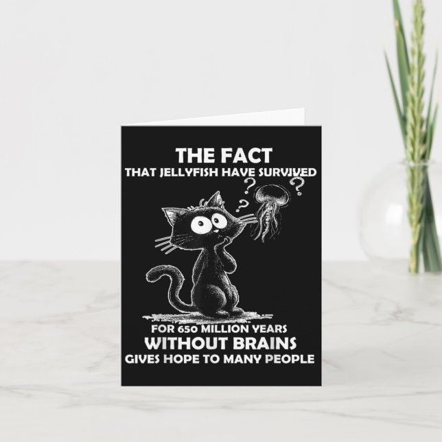 Det faktum att maneter har Överlevt i 650 ml Kort (Framsida)