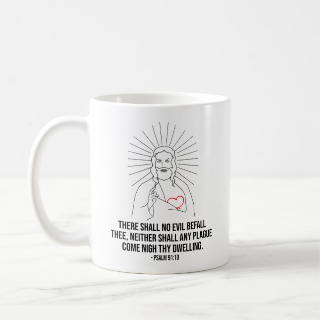 Det får inte finnas någon ondska framför den krist kaffemugg (Vänster)