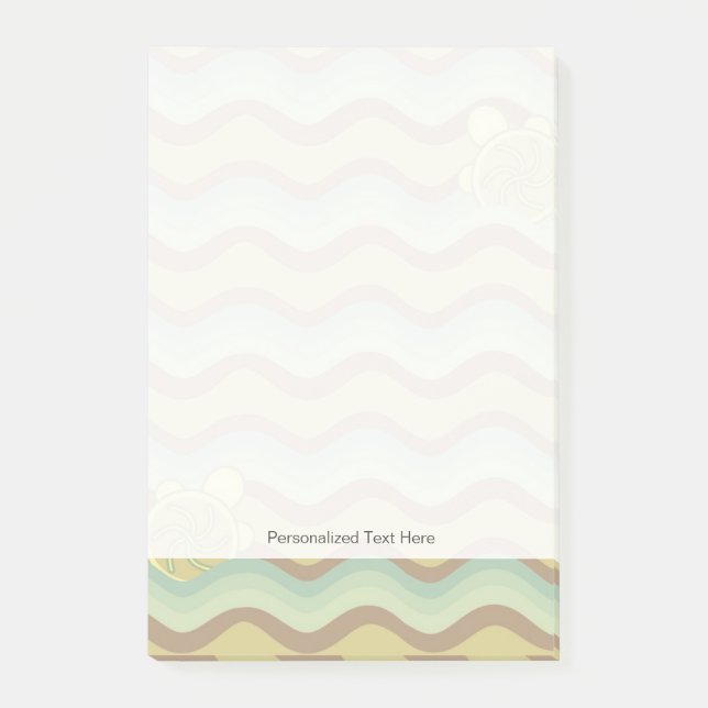 det färgrika abstrakt mönster, vinkar post-it block (Framsida)