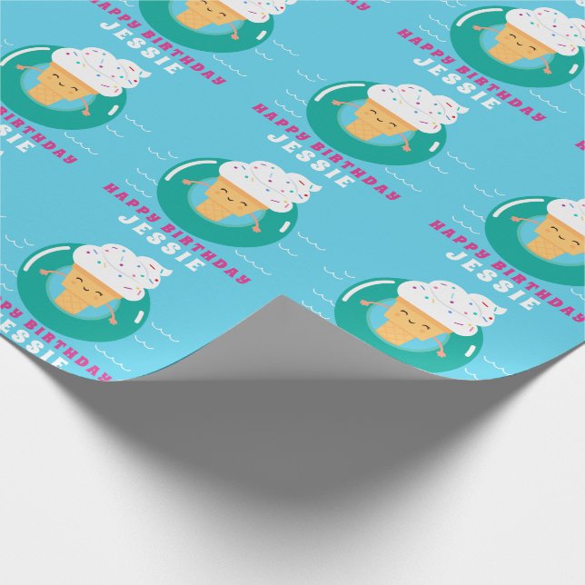 Det färgrika glassbassängpartyet lurar presentpapper (Hörn)