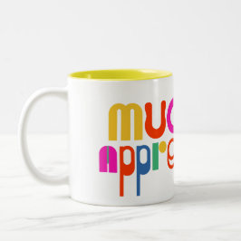 Det färgstarka tack du uppskattar Två-Tonad mugg