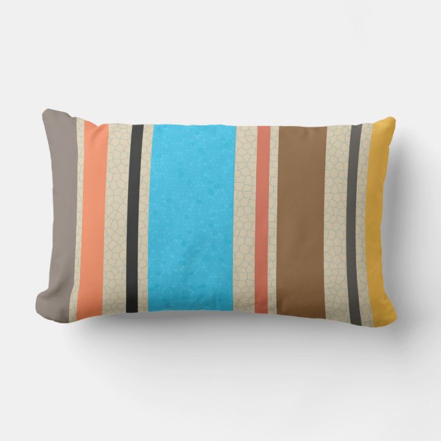 Det fastsatta glaset Struktur i Färg Rand vid Mede Lumbarkudde (Framsida)