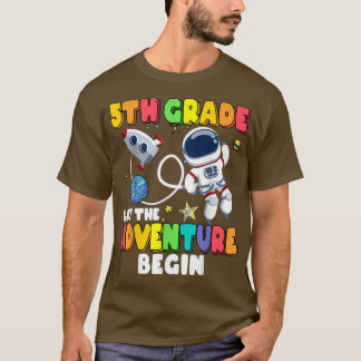 Det femte Klass: låt Äventyr börja Back to school  T Shirt