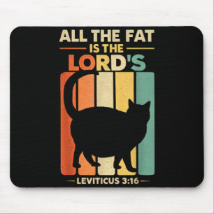 Det feta är Herrens Leviticus 3_16 Vintage Katt Musmatta