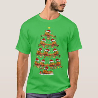 Det fina flygplanet Älskare Matching Santa Airplan T Shirt