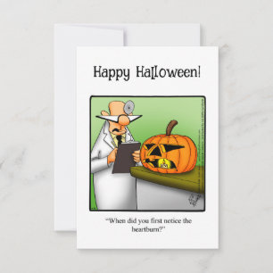 Det fina Halloween-hälsningskort för Humor