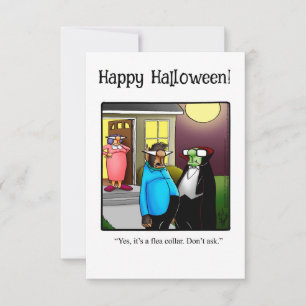 Det fina Halloween-hälsningskort för Humor