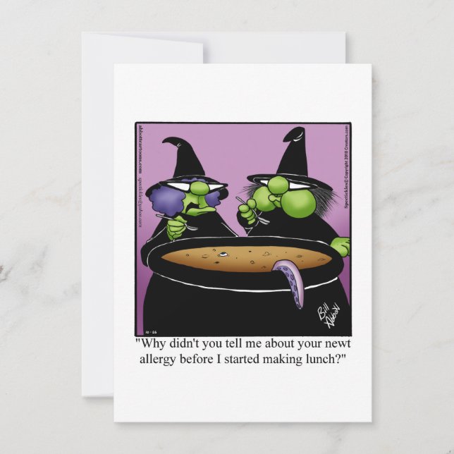 Det fina Halloween-hälsningskort för Humor Julkort (Framsida)