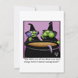 Det fina Halloween-hälsningskort för Humor Julkort