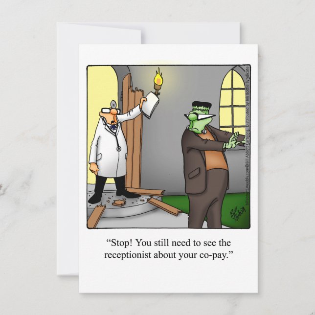 Det fina Halloween-hälsningskort för Humor Julkort (Framsida)