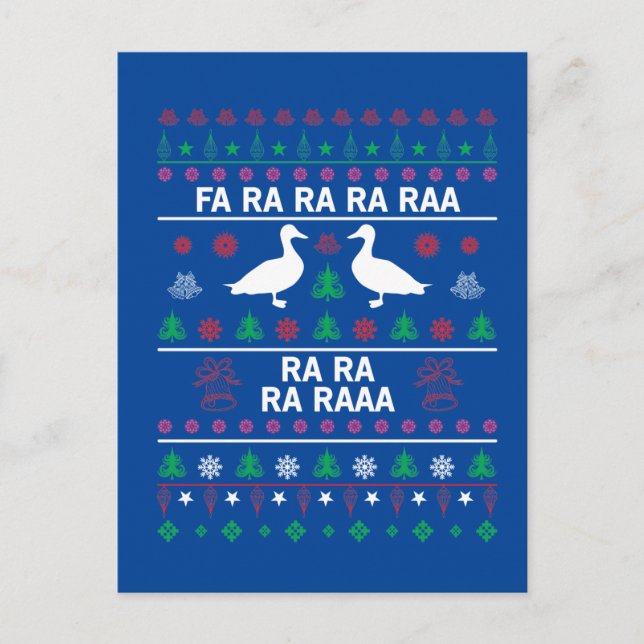 Det fina julkortet anka Helgdag Helg Vykort (Framsida)