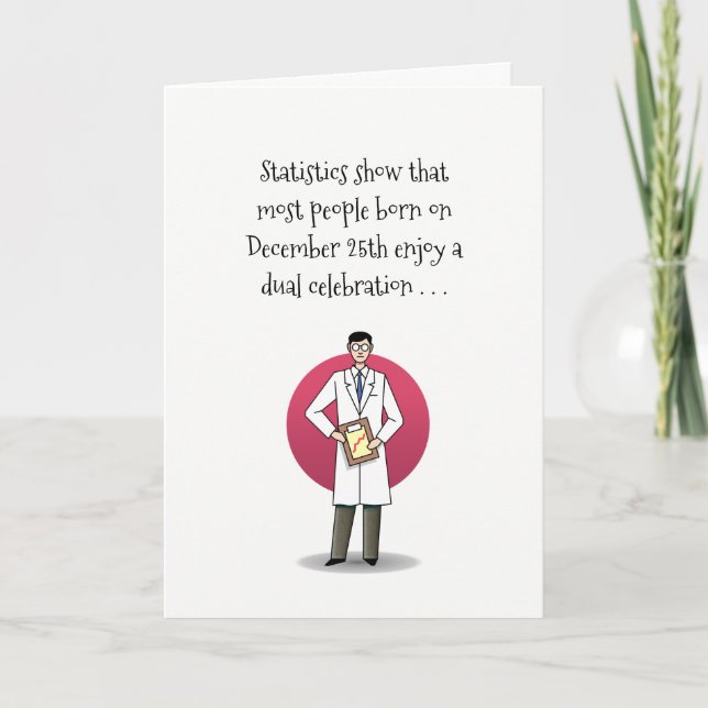 Det fina julkortet för födelsedagsdagen helgkort (Framsida)