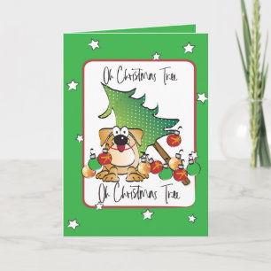 Det fina julkortet för Hund älskare Kort
