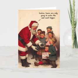 Det fina julkortet - jultomtens Claus-kol Helgkort