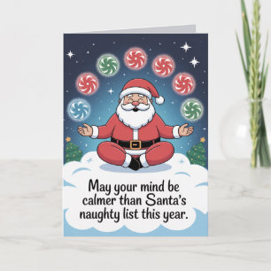 Det fina julkortet - Meditation Humor Ca Kort