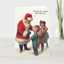Det fina julkortet - Tomtens Nordpolkol Helgkort