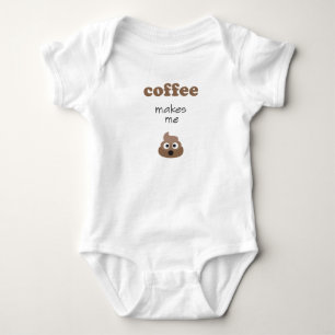 Det fina kaffet gör mig till poop emoji-fras t shirt