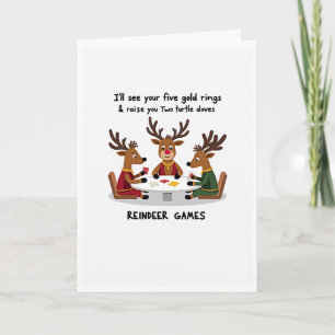 Det fina Reindeer Games-julkortet Tack Kort