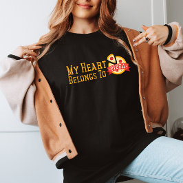 Det fina Trendiget Pizza Kärlek Anti alla hjärtans T Shirt