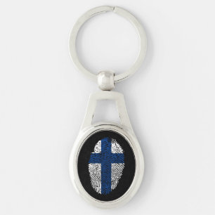 Det finlandssvenska handlag identifierar med ovalt silverfärgad nyckelring