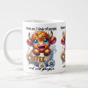Det Finns 2 Sorters Människor Kaffe Människor... Jumbo Mugg