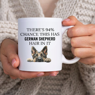 Det finns 94% chans att det här får en tysk shephe kaffemugg