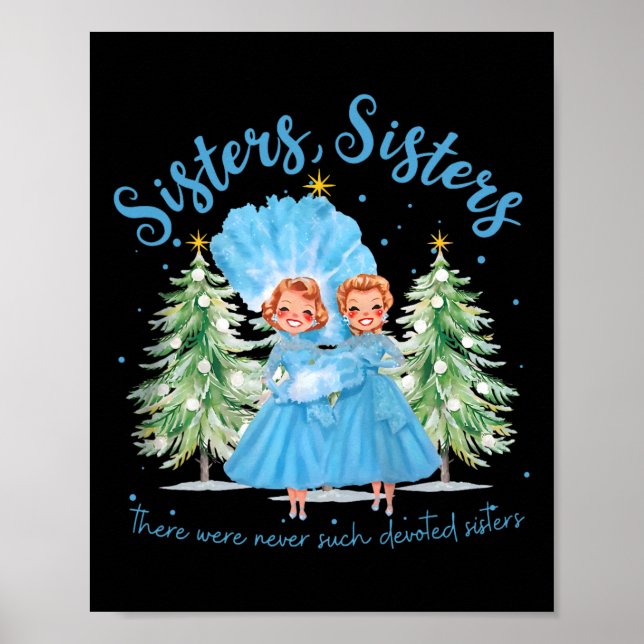 Det Finns Aldrig Så Hängivna Systrar Jul Xm Poster (Framsidan)