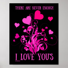 DET FINNS ALDRIG TILLRÄCKLIGT MYCKET I KÄRLEK ATT POSTER