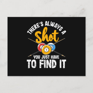 Det finns alltid en bild av Funny Billiards Bassän Vykort
