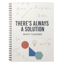 Det finns alltid en lösning Inspirerande matematik Anteckningsbok