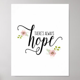 Det finns alltid för citationsteckenkonst för hopp poster