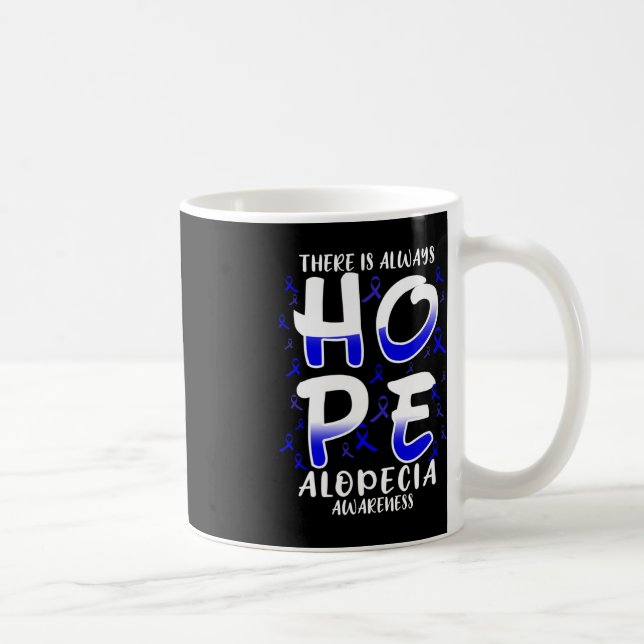 Det finns alltid HOPE. Medvetenhet om Alopeci Kaffemugg (Höger)