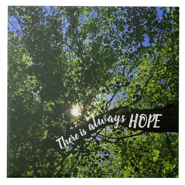 Det finns alltid hopp om det inspirerande Sol Stig Kakelplatta (Framsidan)