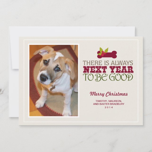 Det finns alltid nästa år | Helgdag-fotokort Julkort (Framsida)