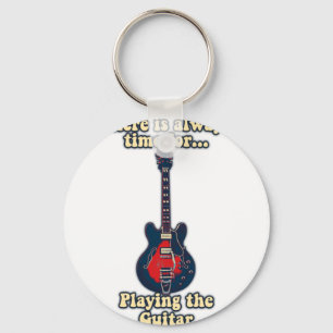 Det finns alltid tid att spela gitarr nyckelring